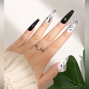 Coffin/Ballerina Shapef Press-On Nails